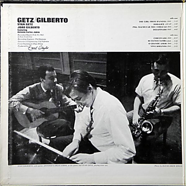 Stan Getz / João Gilberto Featuring Antonio Carlos Jobim : Getz / Gilberto (LP, Album, Mono)