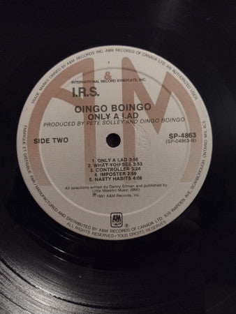 Oingo Boingo : Only A Lad (LP, Album)