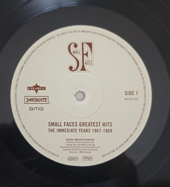 Small Faces : Greatest Hits The Immediate Years 1967 - 1969 (12", Album, Comp, Mono, Ltd, RE)
