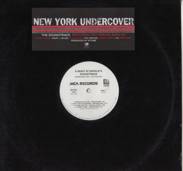 Various : New York Undercover (A Night At Natalie's) (12", Comp, Promo)