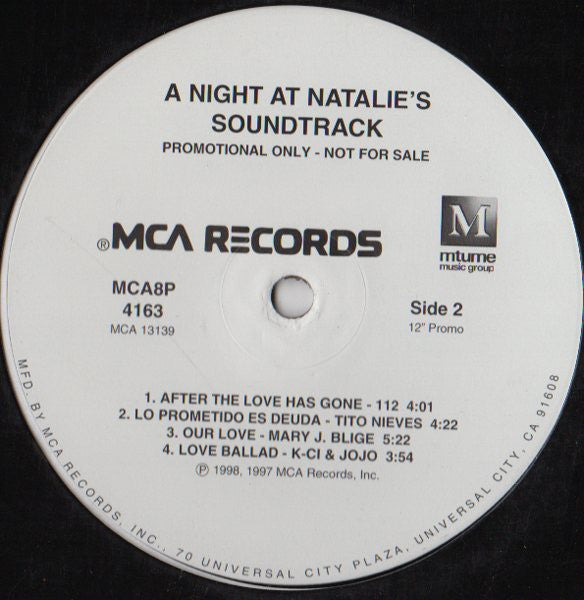 Various : New York Undercover (A Night At Natalie's) (12", Comp, Promo)