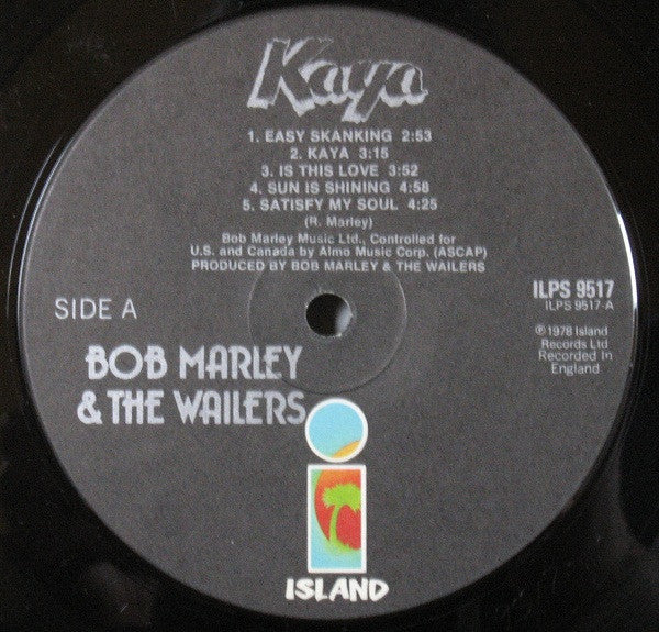 Bob Marley & The Wailers : Kaya (LP, Album)