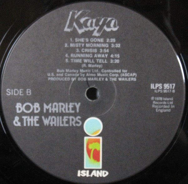 Bob Marley & The Wailers : Kaya (LP, Album)