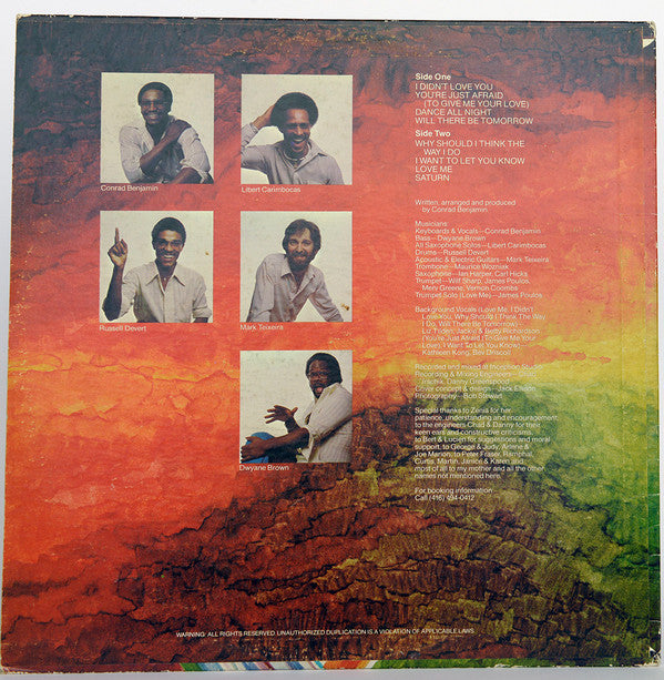 Conrad Benjamin : Saturn (LP, Album)