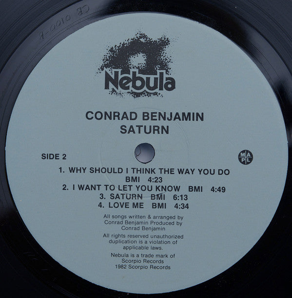 Conrad Benjamin : Saturn (LP, Album)
