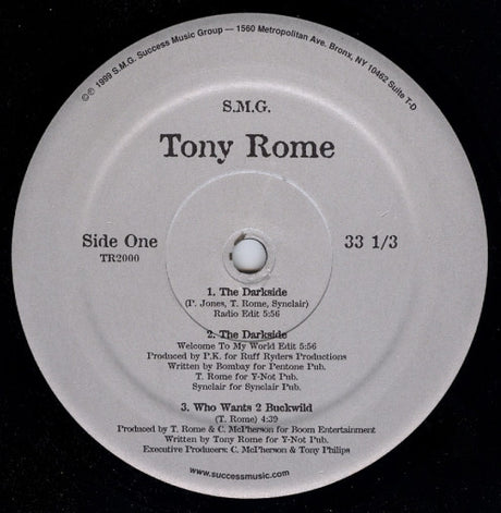 Tony Rome (2) : The Darkside (12", EP)