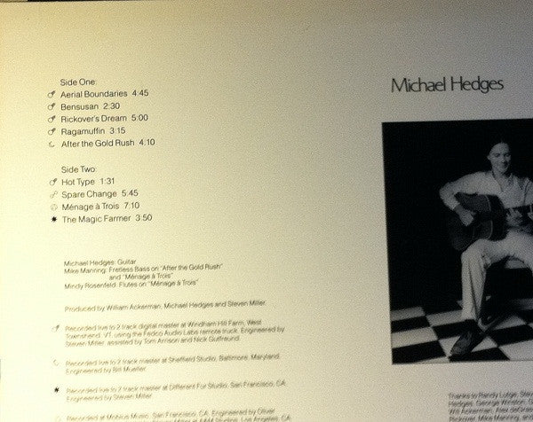 Michael Hedges : Aerial Boundaries (LP, Album, RTI)