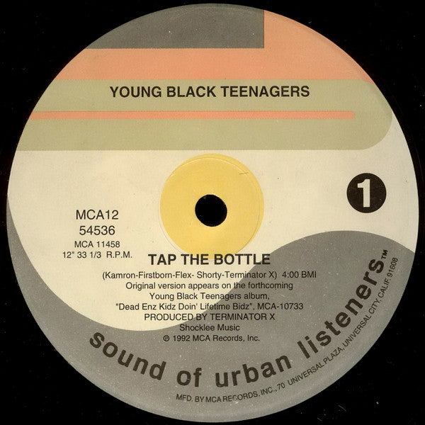 Young Black Teenagers : Tap The Bottle (12", Single)