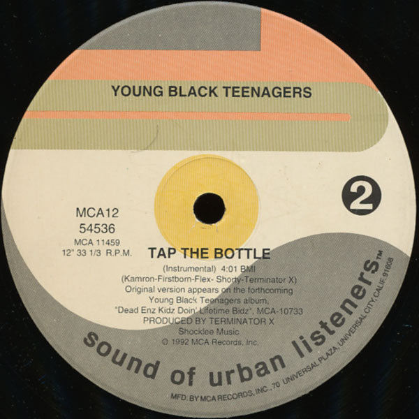 Young Black Teenagers : Tap The Bottle (12", Single)