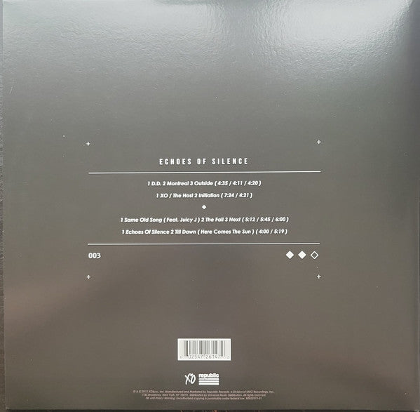The Weeknd : Echoes Of Silence (2xLP, Mixtape, RE)