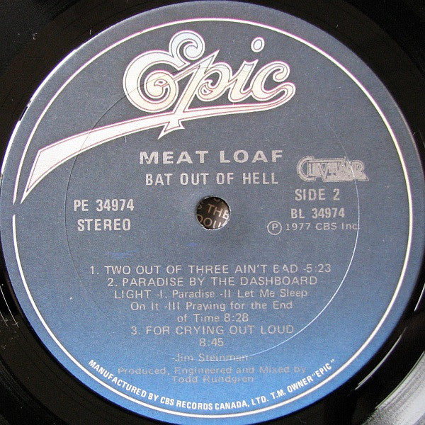Meat Loaf : Bat Out Of Hell (LP, Album, RE)