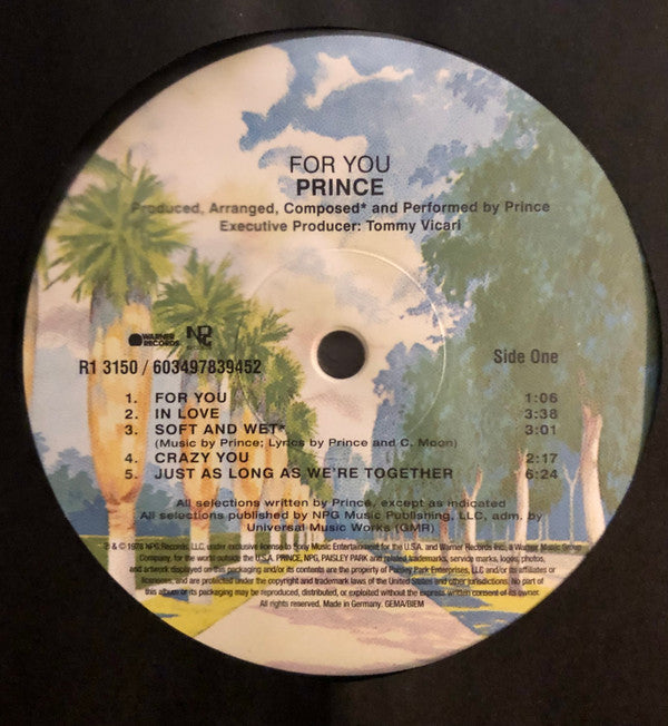 Prince : For You (LP, Album, RE)
