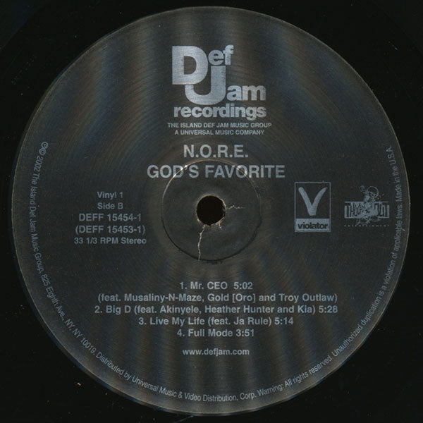 N.O.R.E. : God's Favorite (2xLP, Album, Promo, Cle)
