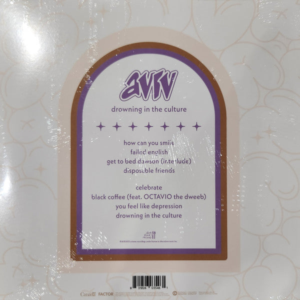 AVIV (3) : Drowning In The Culture (LP, Album, Ltd, Lav)