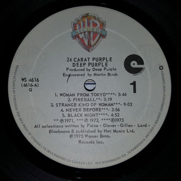 Deep Purple : 24 Carat Purple (LP, Comp, RE)