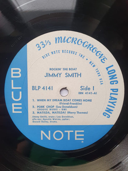 Jimmy Smith : Rockin' The Boat (LP, Album, Mono, No )