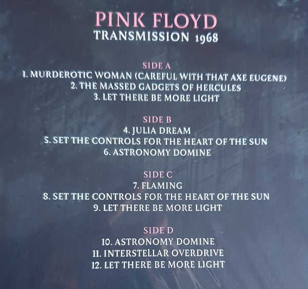 Pink Floyd : Transmission 1968 (2xLP, Comp, Unofficial)