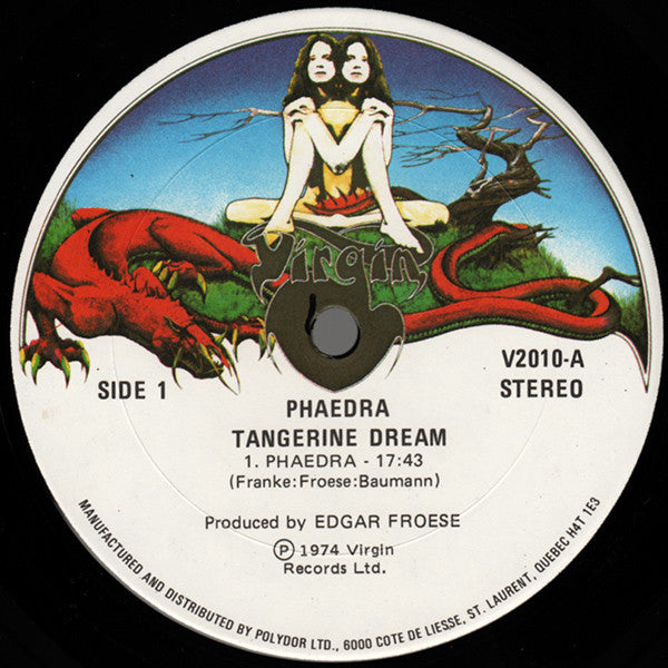 Tangerine Dream : Phaedra (LP, Album, RE, Gat)