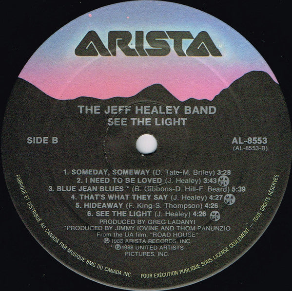 The Jeff Healey Band : See The Light (LP, Album)