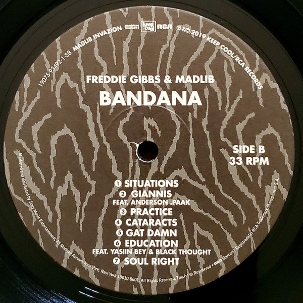 Freddie Gibbs, Madlib : Bandana (LP, Album, RE, RM)