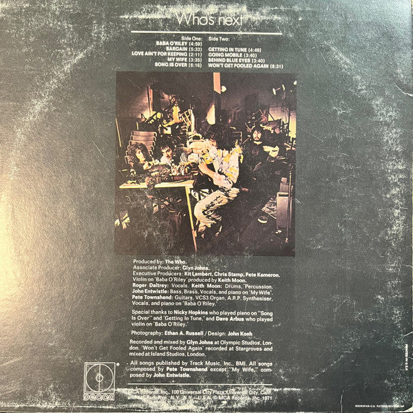 The Who : Who's Next (LP, Album, RE)