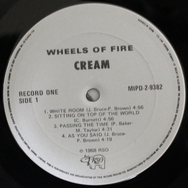 Cream (2) : Wheels Of Fire (2xLP, Album, RE)