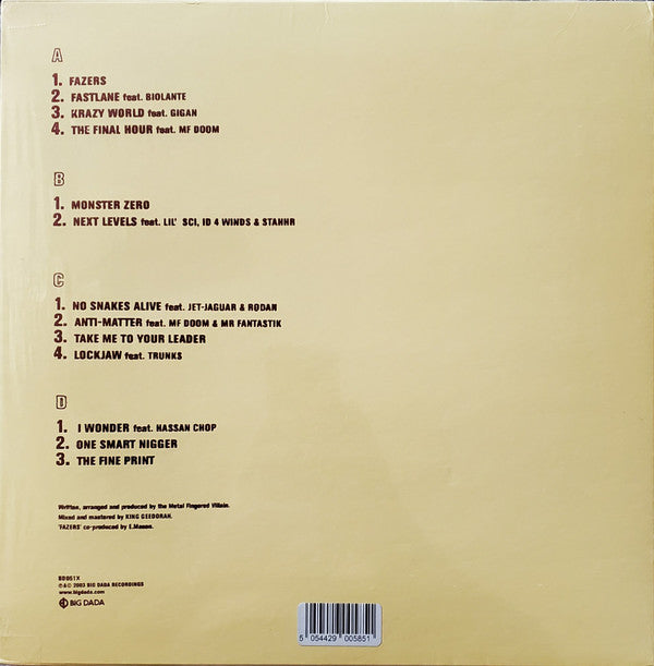 King Ghidra : Take Me To Your Leader (2xLP, Album, RE, RP, S/Edition, Red)