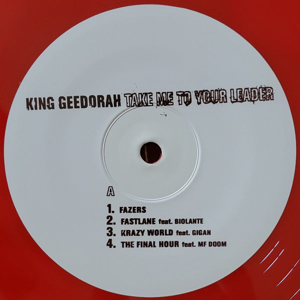 King Ghidra : Take Me To Your Leader (2xLP, Album, RE, RP, S/Edition, Red)
