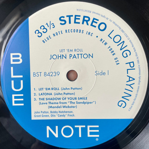 John Patton : Let 'Em Roll (LP, Album, RE, 180)