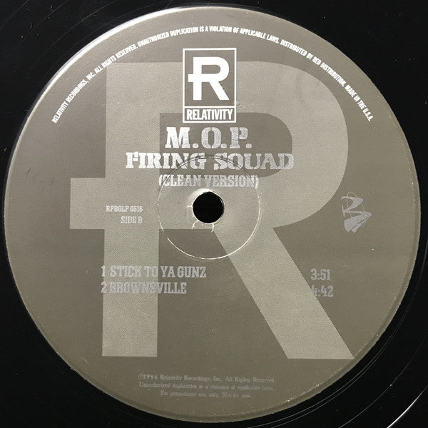 M.O.P. : Firing Squad (2xLP, Album, Promo, Cle)