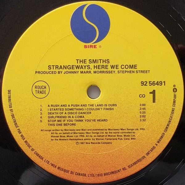 The Smiths : Strangeways, Here We Come (LP, Album)