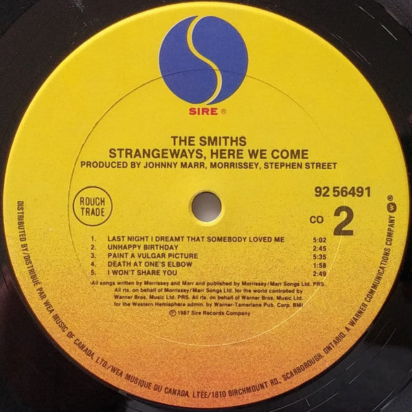 The Smiths : Strangeways, Here We Come (LP, Album)