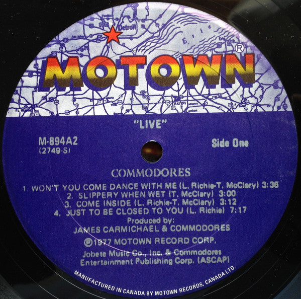 Commodores : Live! (2xLP, Album)