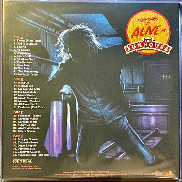 John Beal (3) : The Funhouse (Original Motion Picture Soundtrack Music) (2xLP, Album, RE, Yel)