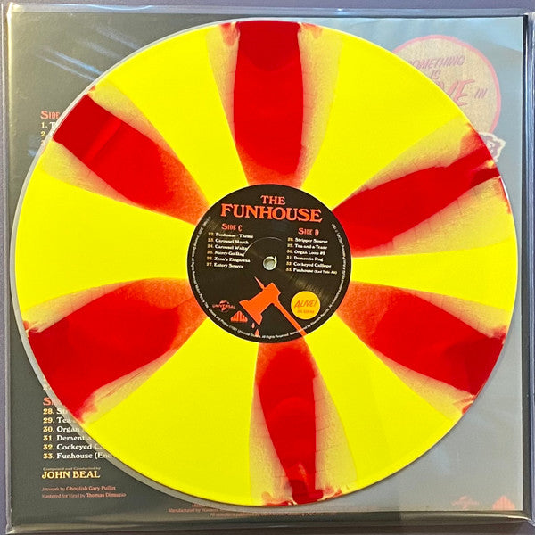 John Beal (3) : The Funhouse (Original Motion Picture Soundtrack Music) (2xLP, Album, RE, Yel)