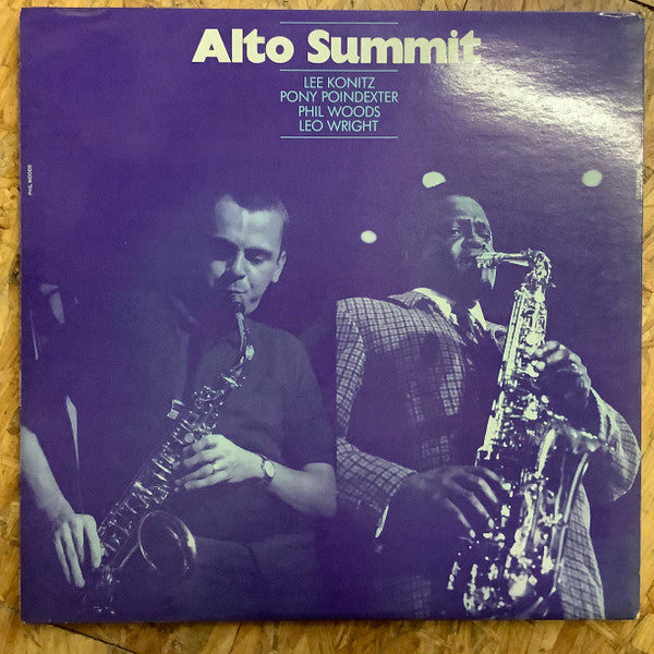 Lee Konitz / Pony Poindexter / Phil Woods / Leo Wright : Alto Summit (LP, Album)