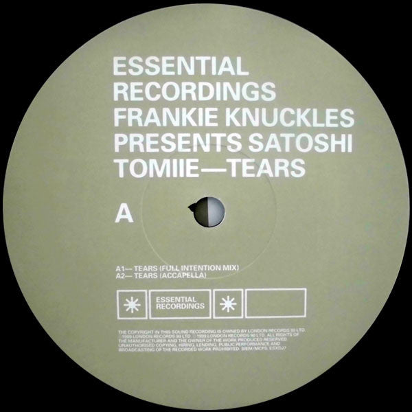 Frankie Knuckles Presents Satoshi Tomiie : Tears (12")