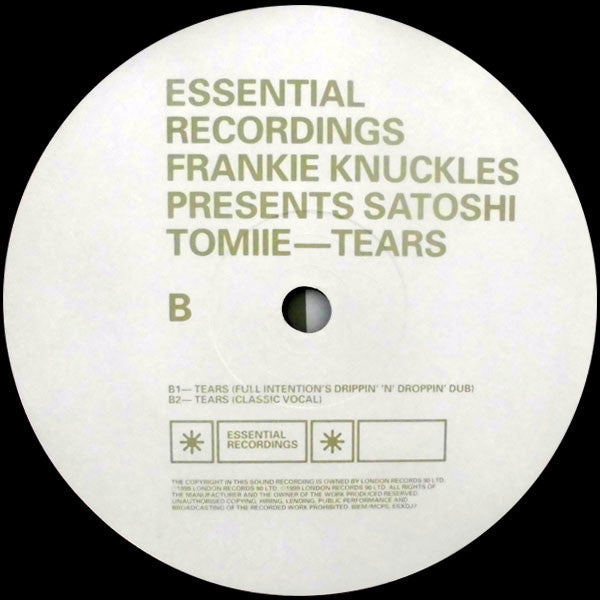 Frankie Knuckles Presents Satoshi Tomiie : Tears (12")