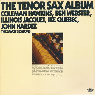 Coleman Hawkins, Ben Webster, Illinois Jacquet, Ike Quebec, John Hardee : The Tenor Sax Album (2xLP, Comp, Gat)
