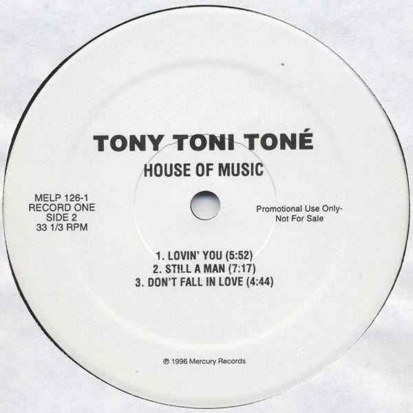 Tony! Toni! Toné! : House Of Music (2xLP, Album, Promo)