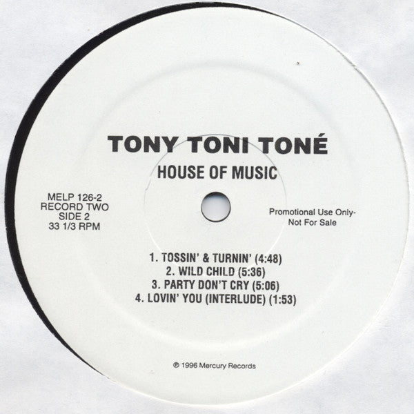 Tony! Toni! Toné! : House Of Music (2xLP, Album, Promo)