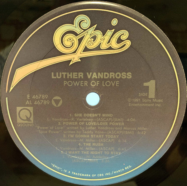 Luther Vandross : Power Of Love (LP, Album, QSO)