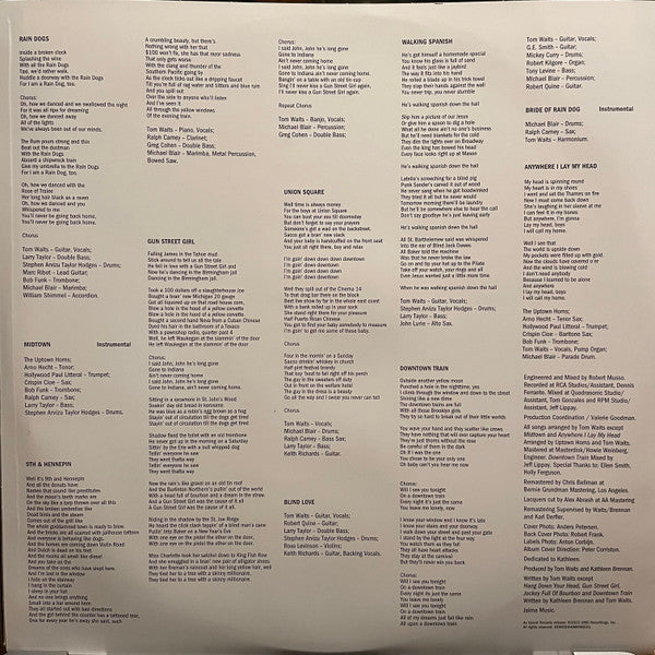 Tom Waits : Rain Dogs (LP, Album, Ltd, RE, RM, Blu)