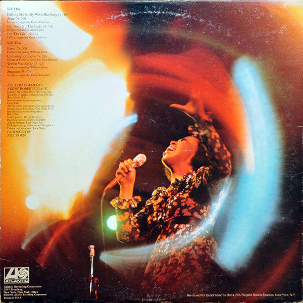 Roberta Flack : Killing Me Softly (LP, Album, Quad)