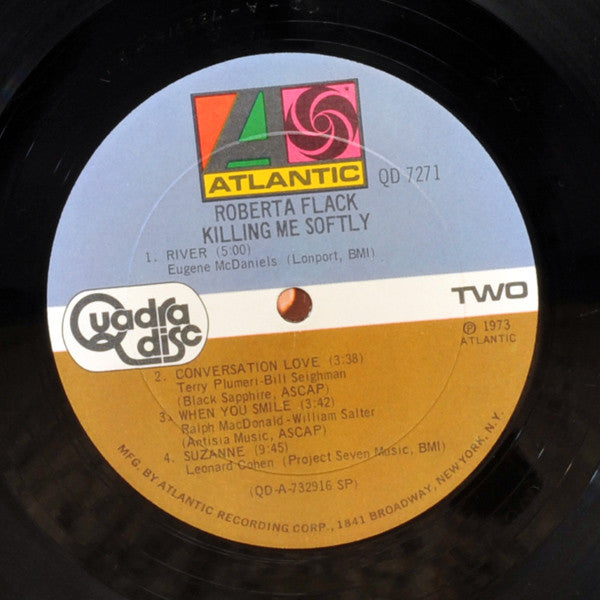 Roberta Flack : Killing Me Softly (LP, Album, Quad)
