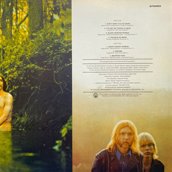 The Allman Brothers Band : The Allman Brothers Band (LP, Album, RE, Gat)