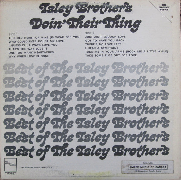 The Isley Brothers : Doin’ Their Thing (LP, Comp)