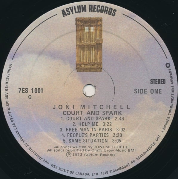 Joni Mitchell : Court And Spark (LP, Album, RE, Gat)