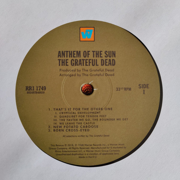 The Grateful Dead : Anthem Of The Sun (LP, Album, RE, RM, 180)