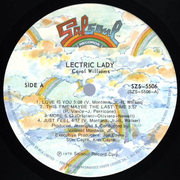 Carol Williams : 'Lectric Lady (LP, Album)